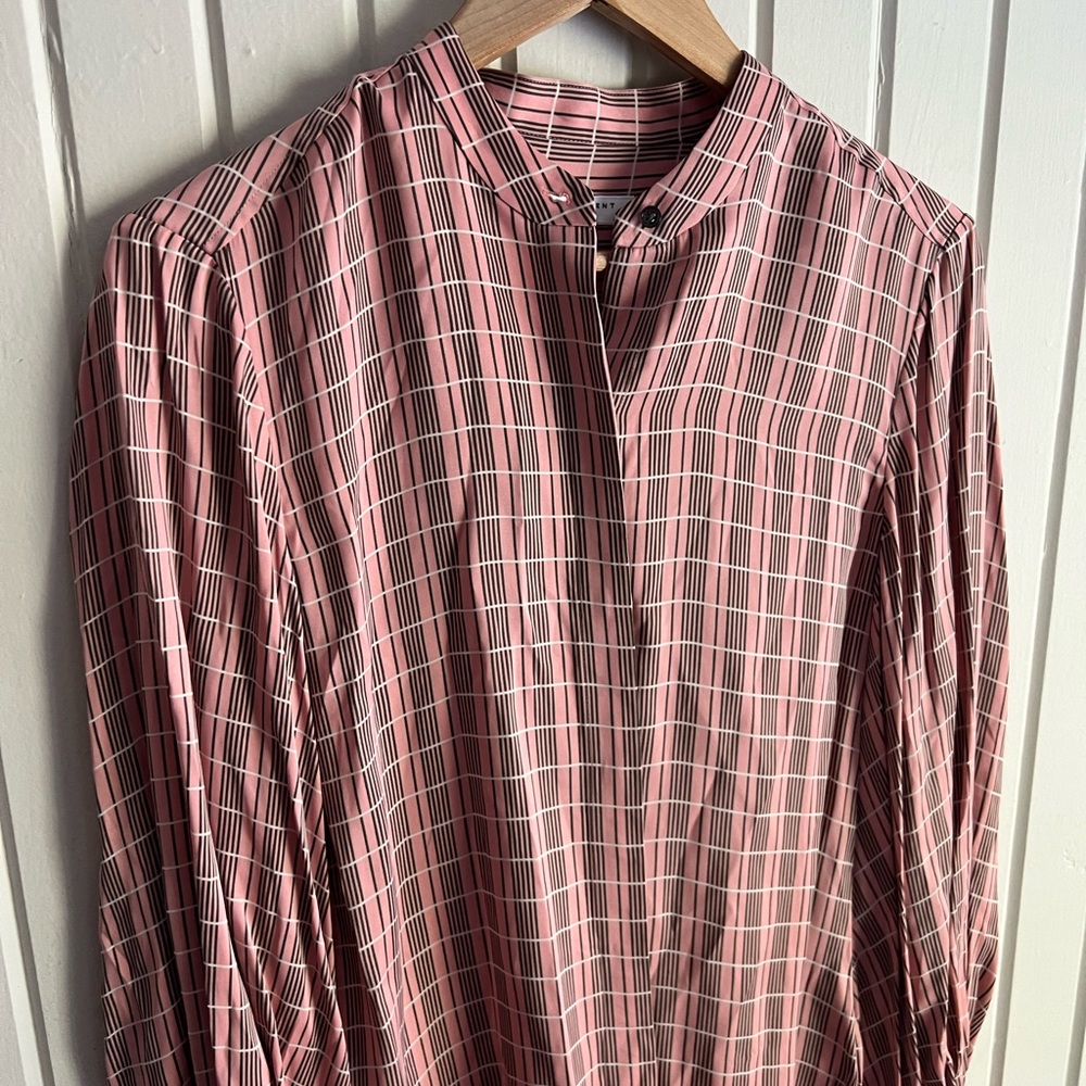 Equipment silk button down blouse